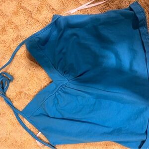Blue Crop Top